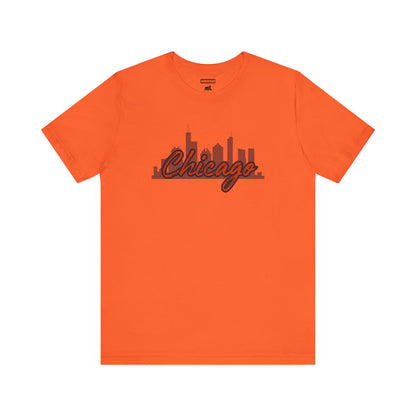 Chicago Skyline Football Tee