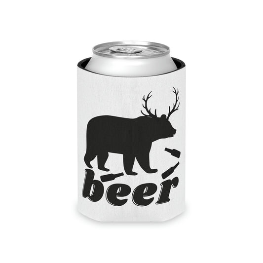 Bear + Deer = Beer Can Koozie